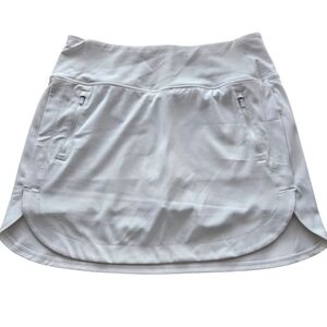 Athleta White Athletic Skort with Zip Pockets